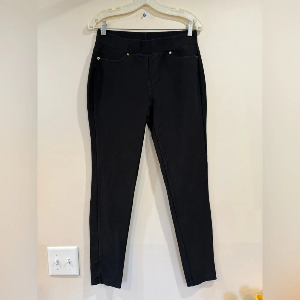 🔥Michael Kors Women’s Black Slim  - Classic Pull-On Pants Size M EUC🔥